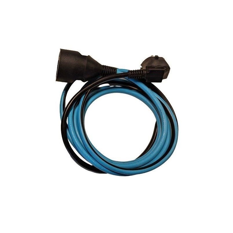 Prolongateur Dual color - CHACON - Noir / Turquoise - H05VV-F 3G1,5 - Prolongateur Dual color - CHACON - Noir / Turquoise - H05VV-F 3G1,5 -