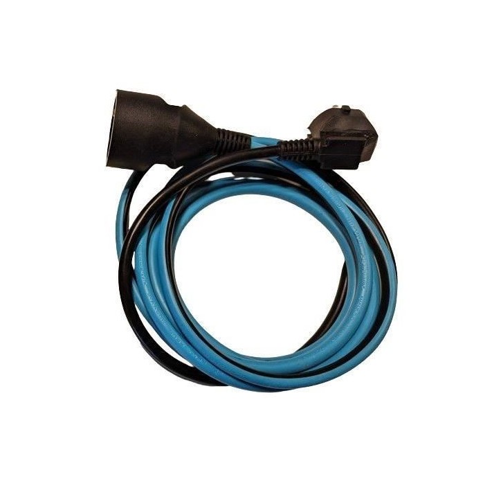 Prolongateur Dual color - CHACON - Noir / Turquoise - H05VV-F 3G1,5 - 20 m Prolongateur Dual color - CHACON - Noir / Turquoise - H05VV-F 3G1,5 - 20 m