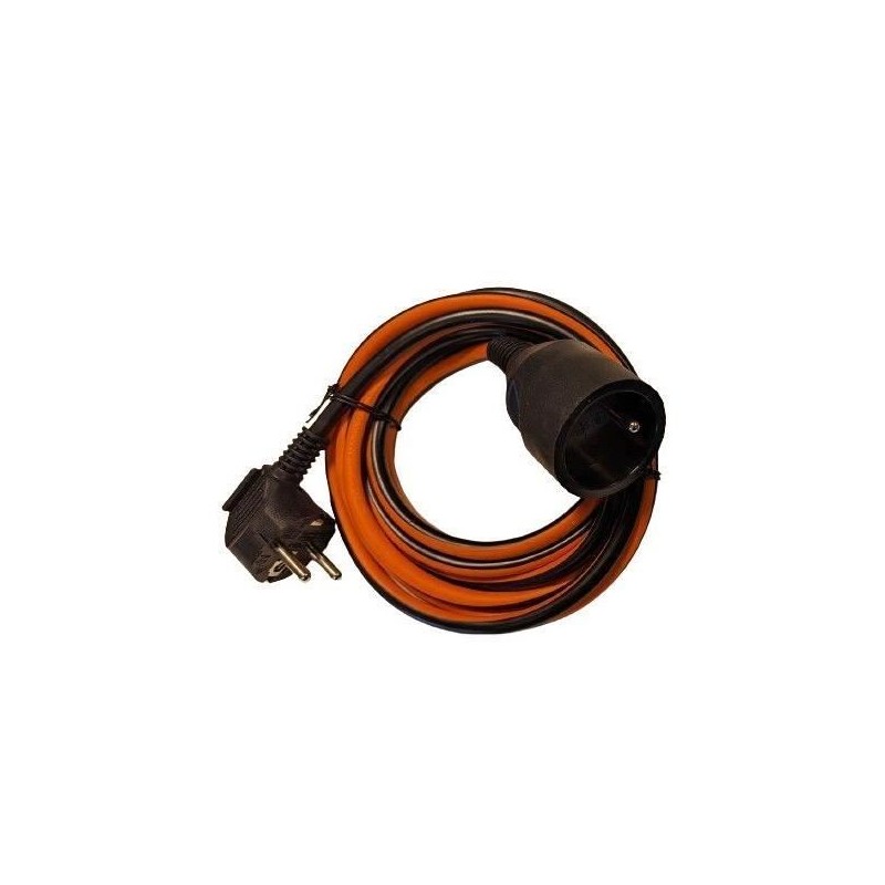 Prolongateur Dual color - CHACON - Noir / Orange - H05VV-F 3G1,5 - 10 Prolongateur Dual color - CHACON - Noir / Orange - H05VV-F 3G1,5 - 10
