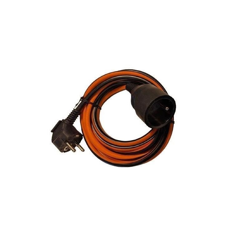 Prolongateur Dual color - CHACON - Noir / Orange - H05VV-F 3G1,5 - 10 m Prolongateur Dual color - CHACON - Noir / Orange - H05VV-F 3G1,5 - 10 m