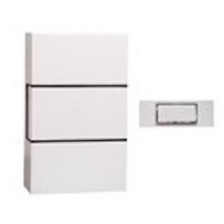 Carillon filaire CHACON - 1 mélodie - Bouton poussoir avec rétroéclairage - Blanc