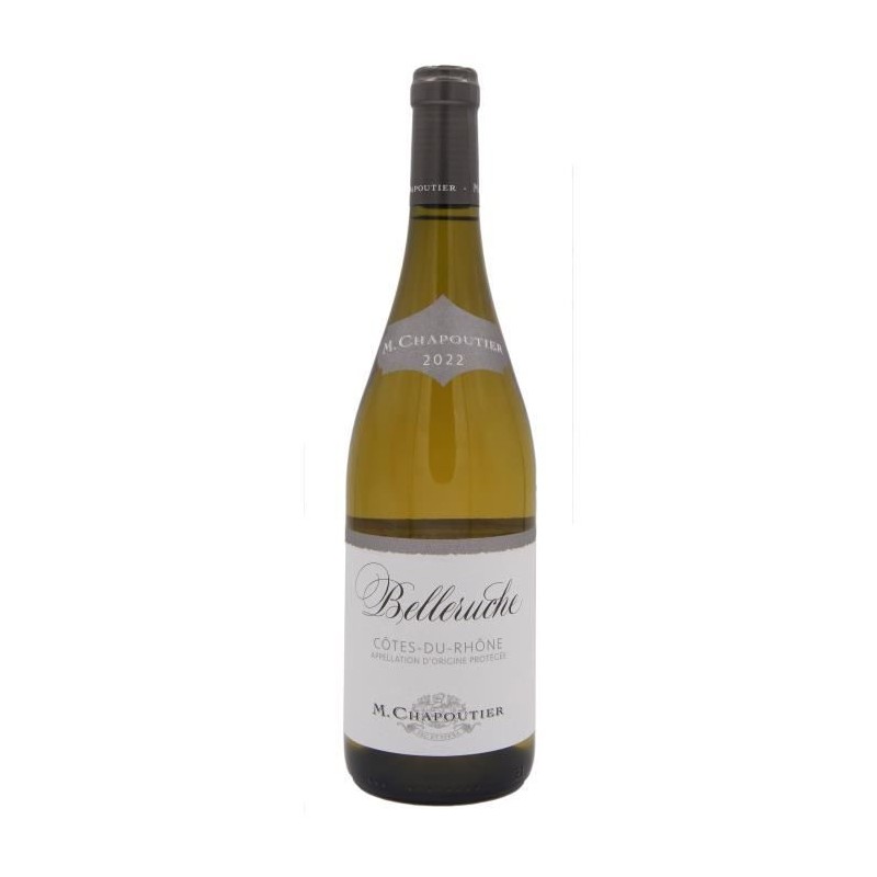 Maison Chapoutier Cuvée Belleruche Côtes-du-Rhône - Vin blanc de la Maison Chapoutier Cuvée Belleruche Côtes-du-Rhône - Vin blanc de la