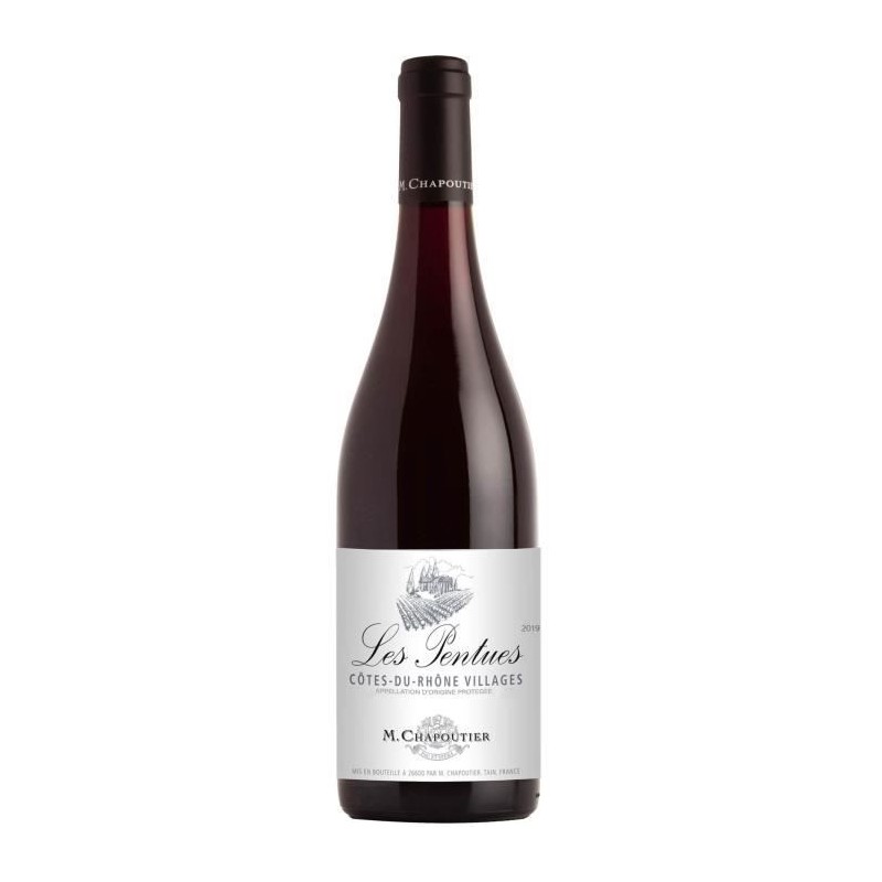 M. Chapoutier Les Pentues 2021 Côtes du Rhône Villages Bio - Vin rou M. Chapoutier Les Pentues 2021 Côtes du Rhône Villages Bio - Vin rou