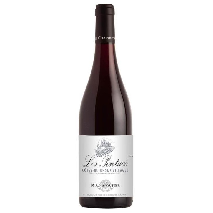M. Chapoutier Les Pentues 2021 Côtes du Rhône Villages Bio - Vin rouge de la Vallée du Rhône M. Chapoutier Les Pentues 2021 Côtes du Rhône Villages Bio - Vin rouge de la Vallée du Rhône