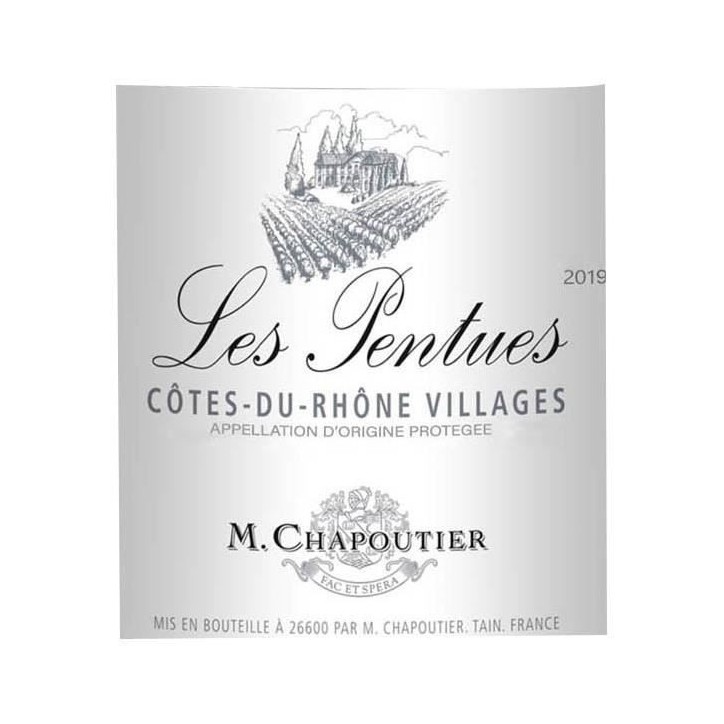 M. Chapoutier Les Pentues 2021 Côtes du Rhône Villages Bio - Vin rouge de la Vallée du Rhône M. Chapoutier Les Pentues 2021 Côtes du Rhône Villages Bio - Vin rouge de la Vallée du Rhône