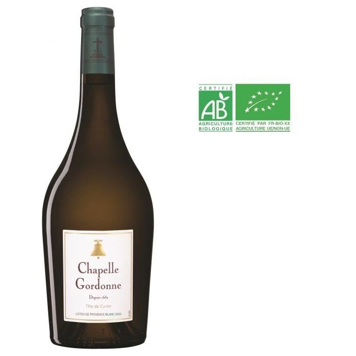 Chapelle Gordonne 2023 Côtes de Provence - Vin blanc de Provence - Bio
