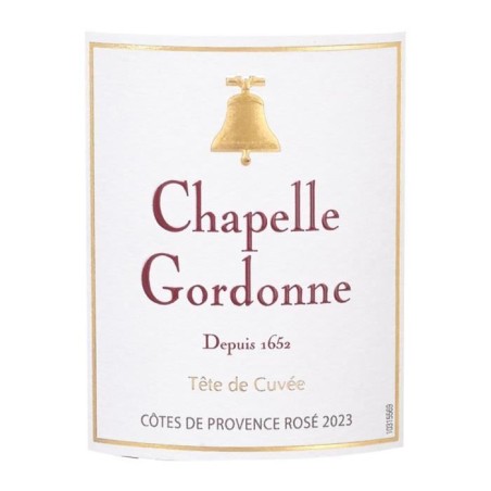 Chapelle Gordonne 2023 Côtes de Provence - Vin rosé de Provence - Bio