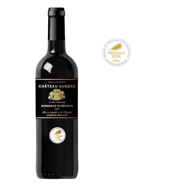 Château Augere Cuvée Prestige 2022 Bordeaux Supérieur - Vin rouge de Bordeaux