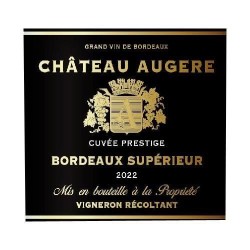Château Augere Cuvée Prestige 2022 Bordeaux Supérieur - Vin rouge d
