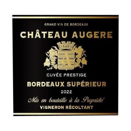 Château Augere Cuvée Prestige 2022 Bordeaux Supérieur - Vin rouge de Bordeaux