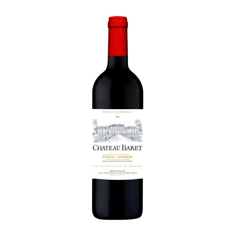 Château Baret 2014 Pessac-Léognan - Vin rouge de Bordeaux Château Baret 2014 Pessac-Léognan - Vin rouge de Bordeaux
