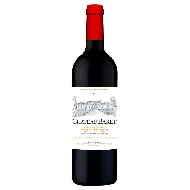 Château Baret 2014 Pessac-Léognan - Vin rouge de Bordeaux