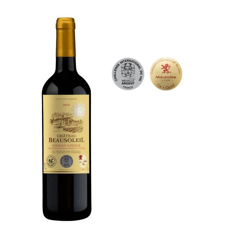 Château Beausoleil 2019 Bordeaux Supérieur - Vin rouge de Bordeaux Château Beausoleil 2019 Bordeaux Supérieur - Vin rouge de Bordeaux