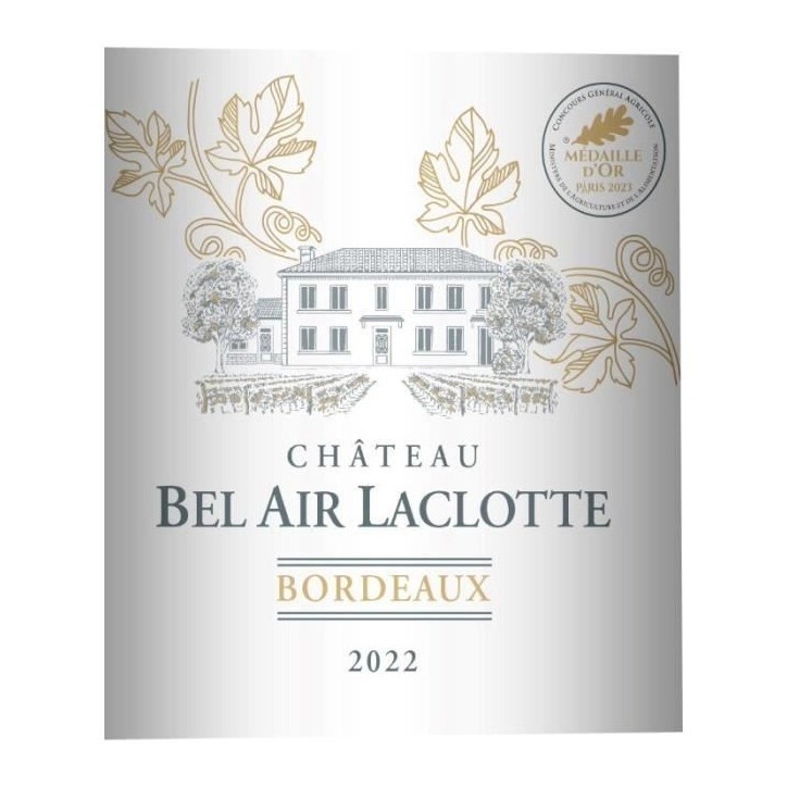 Château Bel Air Laclotte 2022 Bordeaux - Vin rouge de Bordeaux