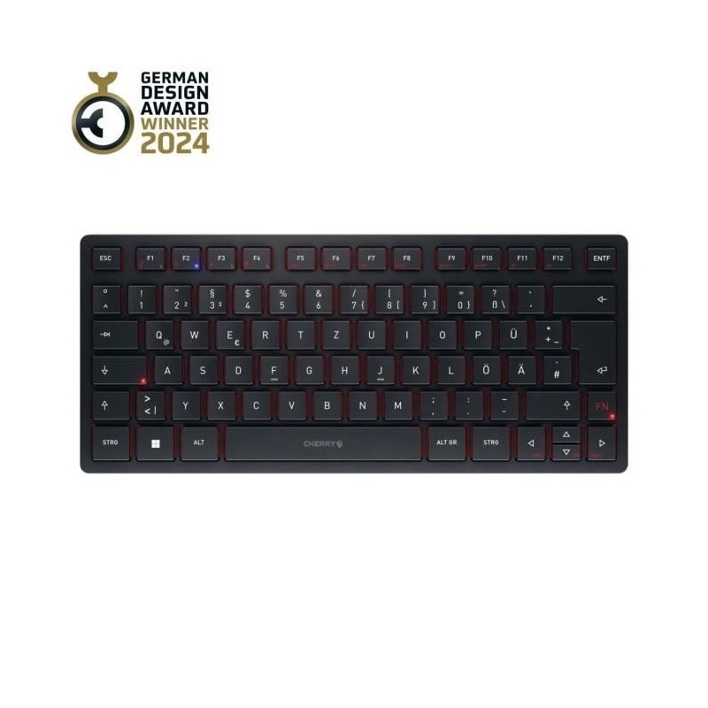 Clavier compact 2,4 GHz, Bluetooth 5.0 et filaire - CHERRY KW 9200 MIN Clavier compact 2,4 GHz, Bluetooth 5.0 et filaire - CHERRY KW 9200 MIN