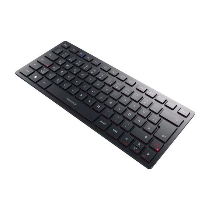 Clavier compact 2,4 GHz, Bluetooth 5.0 et filaire - CHERRY KW 9200 MINI - Rechargeable - Noir Clavier compact 2,4 GHz, Bluetooth 5.0 et filaire - CHERRY KW 9200 MINI - Rechargeable - Noir