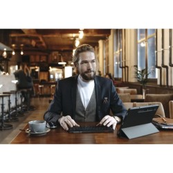Clavier compact 2,4 GHz, Bluetooth 5.0 et filaire - CHERRY KW 9200 MIN