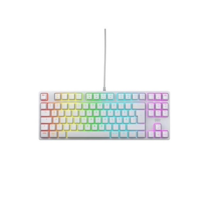 Clavier de gaming mécanique - CHERRY XTRFY K4V2 RGB TKL - Format TKL - Éclairage RGB - Blanc Clavier de gaming mécanique - CHERRY XTRFY K4V2 RGB TKL - Format TKL - Éclairage RGB - Blanc