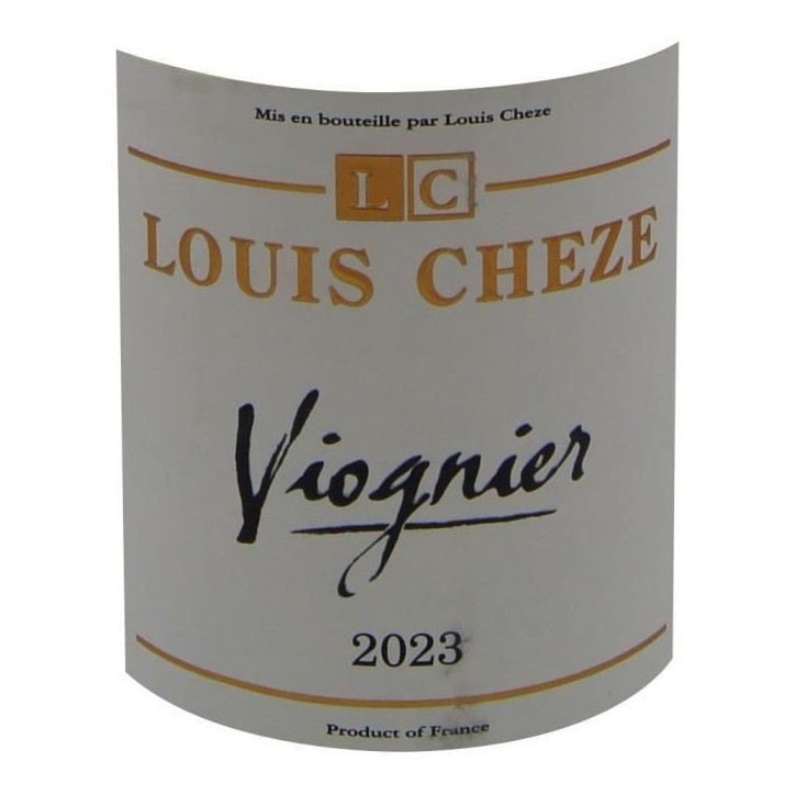 Maison Louis Cheze 2023 Collines Rhodaniennes Viognier - Vin blanc de la Vallée du Rhône