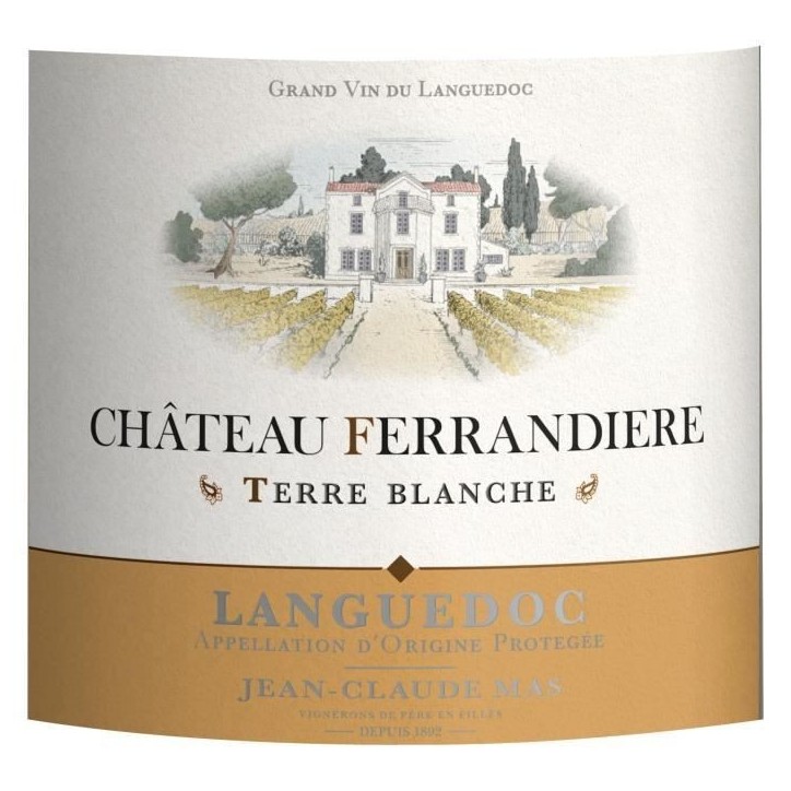 Château Ferrandiere Terre Blanche 2022 Languedoc - Vin blanc de Languedoc