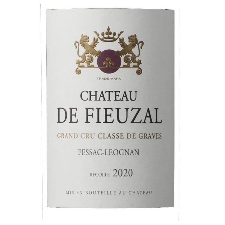 Château de Fieuzal 2020 Pessac-Léognan - Vin rouge de Bordeaux