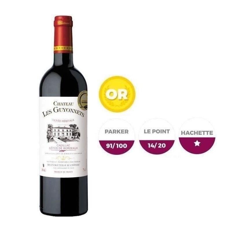 Château Les Guyonnets 2015 Cadillac Côtes de Bordeaux - Vin rouge de Château Les Guyonnets 2015 Cadillac Côtes de Bordeaux - Vin rouge de