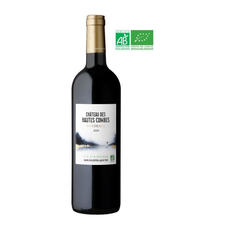 Château des Hautes Combes 2020 Bordeaux - Vin rouge de Bordeaux - Bio