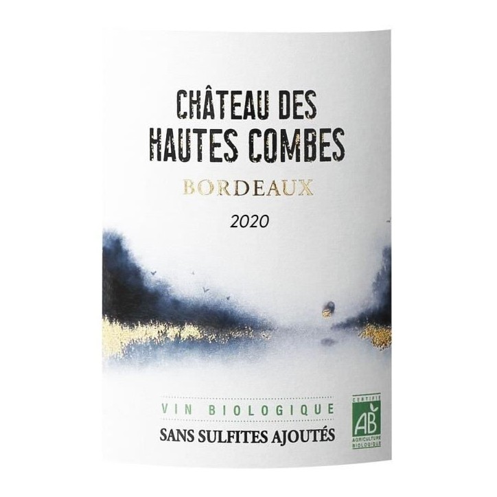 Château des Hautes Combes 2020 Bordeaux - Vin rouge de Bordeaux - Bio