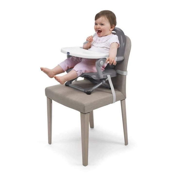 CHICCO Rehausseur de table Pocket Snack dark grey CHICCO Rehausseur de table Pocket Snack dark grey