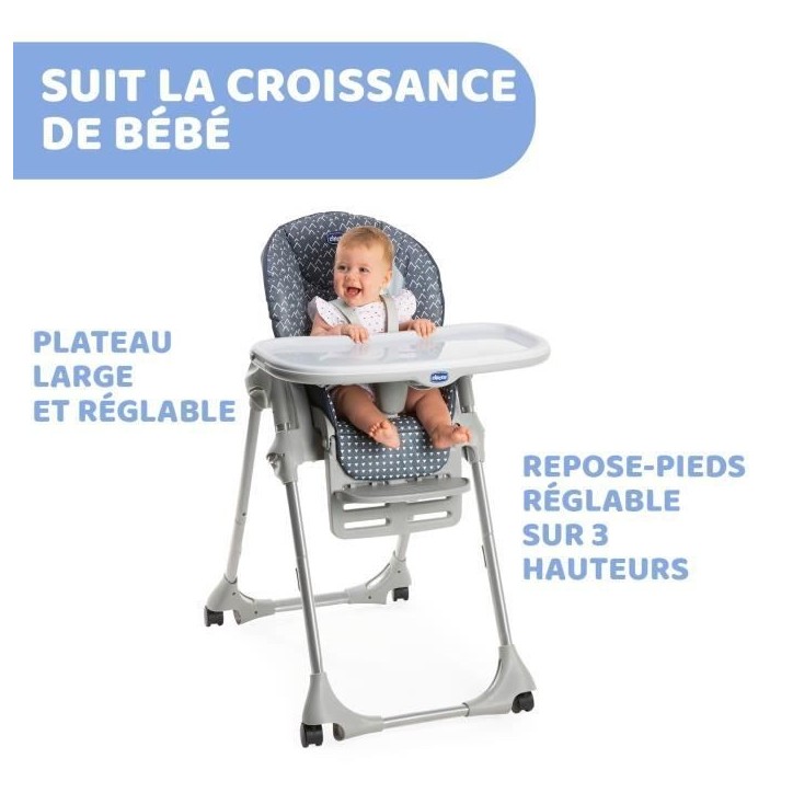 CHICCO - Chaise Haute Polly Easy Pinguin CHICCO - Chaise Haute Polly Easy Pinguin
