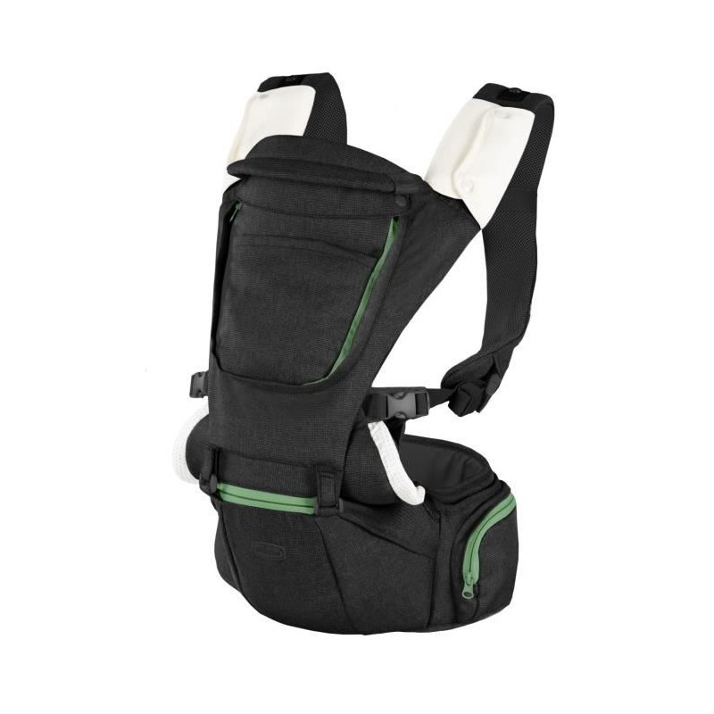 Porte-bébé ergonomique CHICCO - Hip Seat Pirate Black - Ventrale/dos