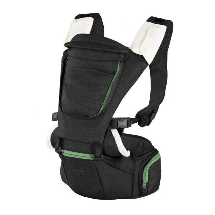 Porte-bébé ergonomique CHICCO - Hip Seat Pirate Black - Ventrale/dos - Mixte - 0-15kg Porte-bébé ergonomique CHICCO - Hip Seat Pirate Black - Ventrale/dos - Mixte - 0-15kg
