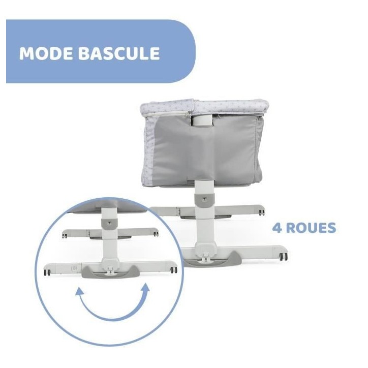 Berceau cododo Next2Me Dream Silver - CHICCO - A partir de 0 mois - Hauteur réglable - Matelas inclus Berceau cododo Next2Me Dream Silver - CHICCO - A partir de 0 mois - Hauteur réglable - Matelas inclus