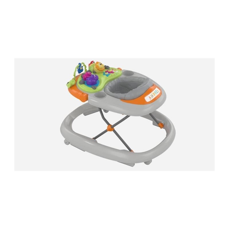Trotteur Walky Talky Grey - Sons et Lumieres - 4 roues - 6 freins - CH Trotteur Walky Talky Grey - Sons et Lumieres - 4 roues - 6 freins - CH
