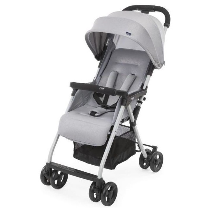 CHICCO Poussette compacte Ohlala 3 - Des la naissance - Jusqu'a 15kg - Dossier inclinable - Arceau de sécurité - Grey mist CHICCO Poussette compacte Ohlala 3 - Des la naissance - Jusqu'a 15kg - Dossier inclinable - Arceau de sécurité - Grey mist
