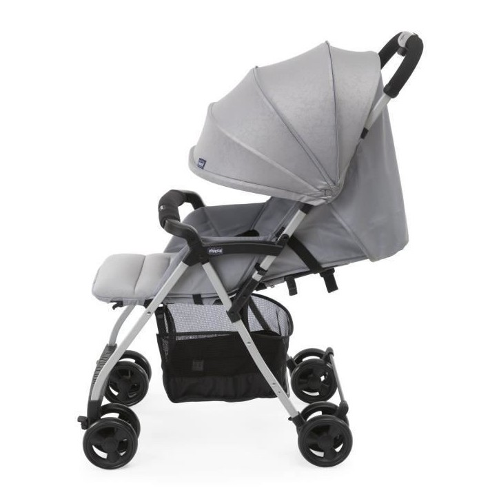 CHICCO Poussette compacte Ohlala 3 - Des la naissance - Jusqu'a 15kg - Dossier inclinable - Arceau de sécurité - Grey mist CHICCO Poussette compacte Ohlala 3 - Des la naissance - Jusqu'a 15kg - Dossier inclinable - Arceau de sécurité - Grey mist