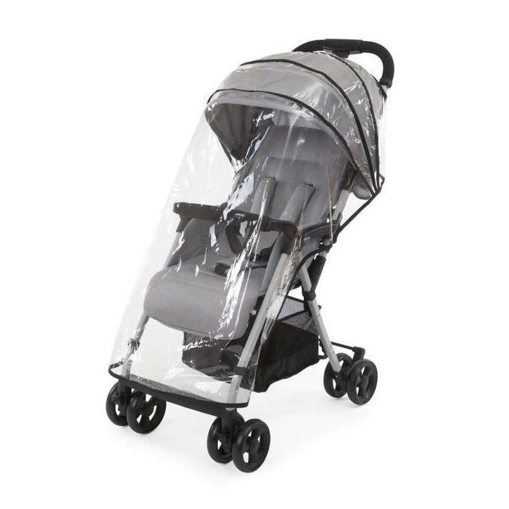 CHICCO Poussette compacte Ohlala 3 - Des la naissance - Jusqu'a 15kg - Dossier inclinable - Arceau de sécurité - Grey mist CHICCO Poussette compacte Ohlala 3 - Des la naissance - Jusqu'a 15kg - Dossier inclinable - Arceau de sécurité - Grey mist