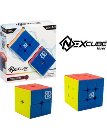 Puzzle Cube Nexcube 3x3 + 2x2 Classic - MoYu - Multicolore - Extérieur - Neuf