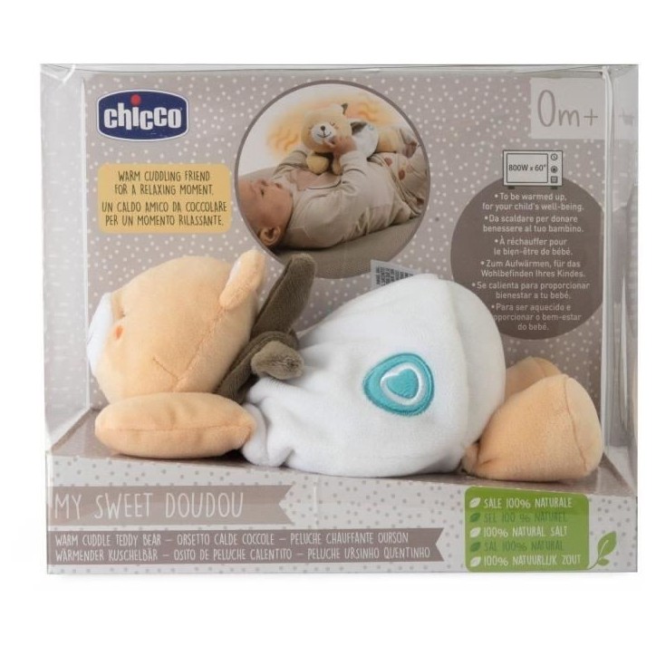Peluche chauffante Ourson - CHICCO - Beige - Des la naissance Peluche chauffante Ourson - CHICCO - Beige - Des la naissance
