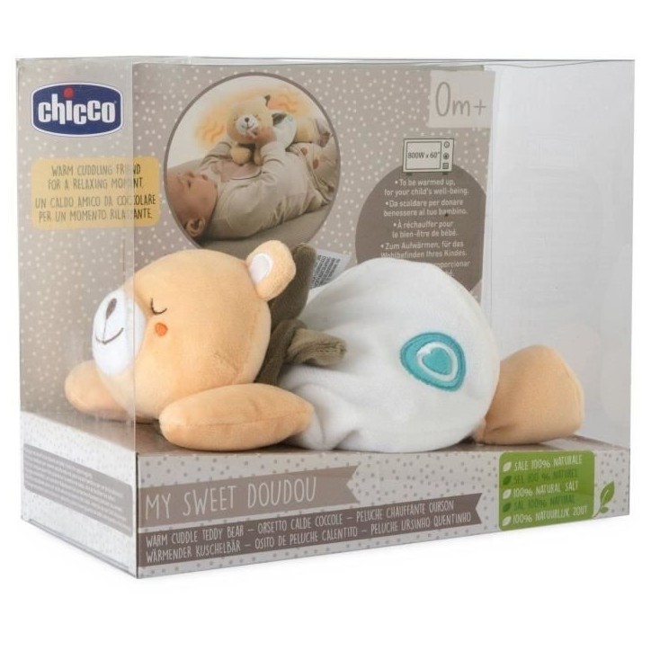 Peluche chauffante Ourson - CHICCO - Beige - Des la naissance Peluche chauffante Ourson - CHICCO - Beige - Des la naissance