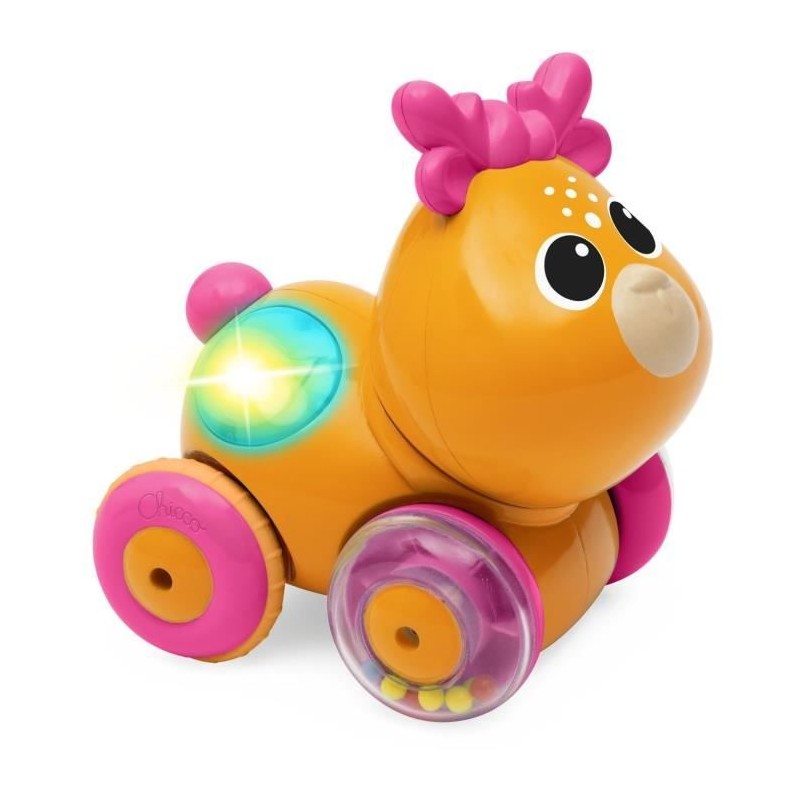 CHICCO - Faon Sprint&go - Orange et rose - Des 6 mois CHICCO - Faon Sprint&go - Orange et rose - Des 6 mois