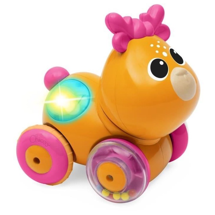 CHICCO - Faon Sprint&go - Orange et rose - Des 6 mois CHICCO - Faon Sprint&go - Orange et rose - Des 6 mois