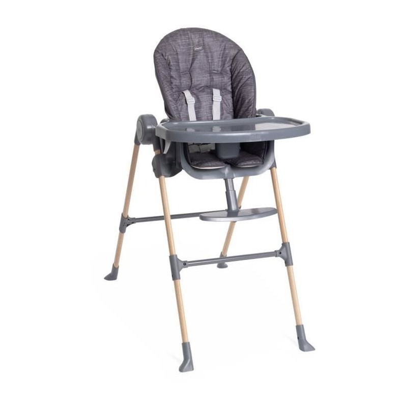 Chaise haute - CHICCO - Polly Essential - 0/3 ans - Gris Coal Chaise haute - CHICCO - Polly Essential - 0/3 ans - Gris Coal