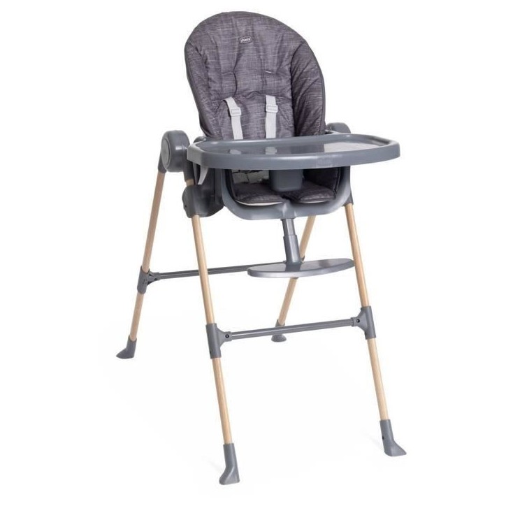 Chaise haute - CHICCO - Polly Essential - 0/3 ans - Gris Coal