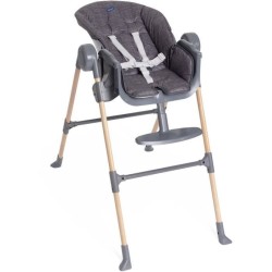 Chaise haute - CHICCO - Polly Essential - 0/3 ans - Gris Coal