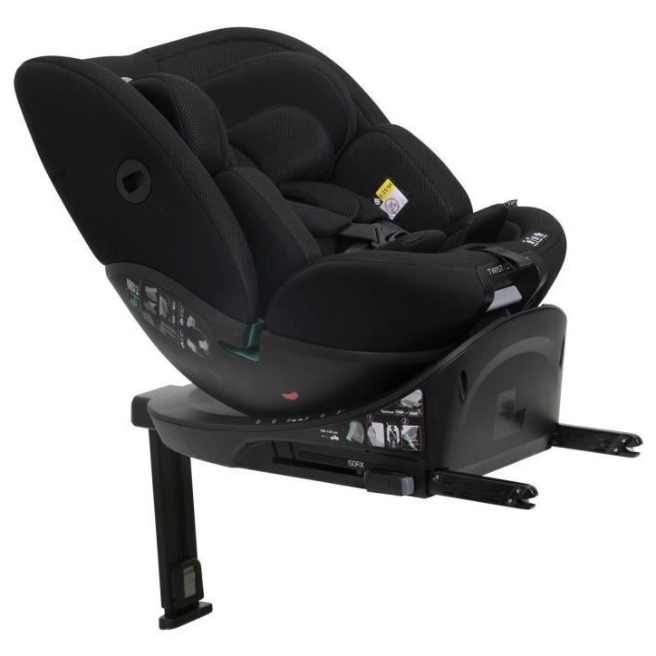 Siege-auto - CHICCO - EVERONE - Groupe 0/1/2/3 - I-Size - Pivotant - Inclinable - Réducteur - Noir Siege-auto - CHICCO - EVERONE - Groupe 0/1/2/3 - I-Size - Pivotant - Inclinable - Réducteur - Noir