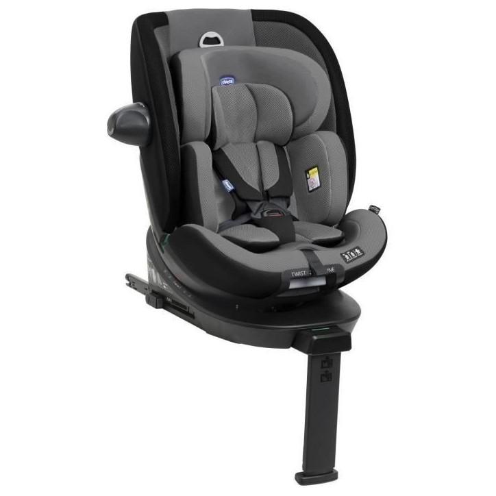 Siege-auto - CHICCO - EVERONE - Groupe 0/1/2/3 - I-Size - Pivotant - Inclinable - Réducteur - Grey Black Siege-auto - CHICCO - EVERONE - Groupe 0/1/2/3 - I-Size - Pivotant - Inclinable - Réducteur - Grey Black