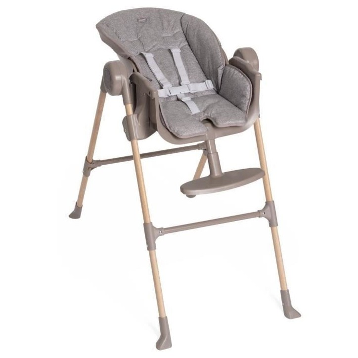 Chaise Haute - CHICCO - Polly Essential - 0/3 ans - Gris Ash Chaise Haute - CHICCO - Polly Essential - 0/3 ans - Gris Ash
