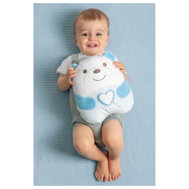 Peluche tendre Ourson - CHICCO - Bleu - Des la naissance Peluche tendre Ourson - CHICCO - Bleu - Des la naissance