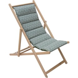 JARDIN PRIVE - Chilienne matelassée Norvege avocat - tissu traité d